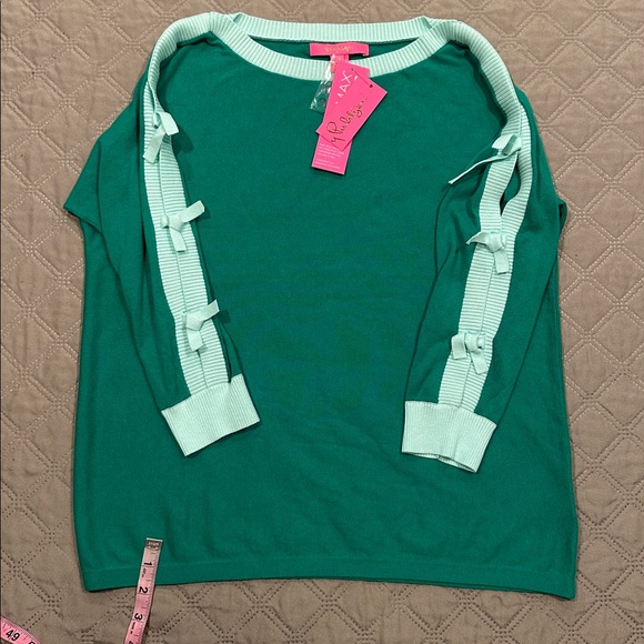 Lilly Pulitzer Green Women's Sweater Top. - Picture 8 of 10